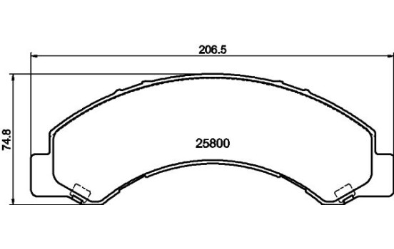 Kit de plaquettes de frein, frein à disque 8DB 355 037-711 Hella