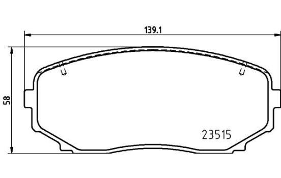 Kit de plaquettes de frein, frein à disque 8DB 355 037-911 Hella