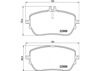 Kit de plaquettes de frein, frein à disque 8DB 355 037-961 Hella