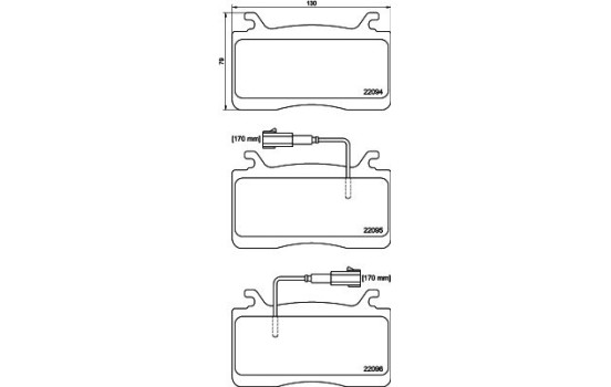 Kit de plaquettes de frein, frein à disque 8DB 355 039-301 Hella, Image 4