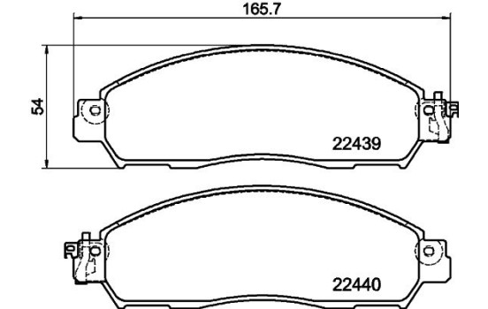 Kit de plaquettes de frein, frein à disque 8DB 355 039-331 Hella, Image 4