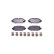 Kit de plaquettes de frein, frein à disque 8DB 355 040-251 Hella