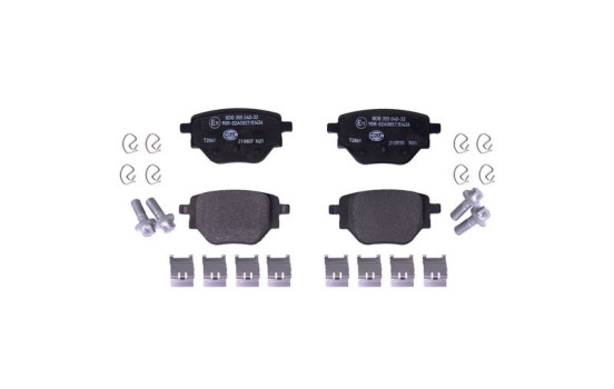 Kit de plaquettes de frein, frein à disque 8DB 355 040-321 Hella