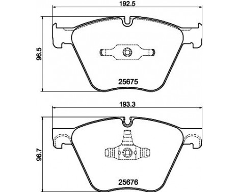 Kit de plaquettes de frein, frein à disque 8DB 355 040-371 Hella