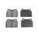 Kit de plaquettes de frein, frein à disque ADC44276 Blue Print