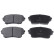 Kit de plaquettes de frein, frein à disque ADK84233 Blue Print