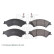 Kit de plaquettes de frein, frein à disque ADM542104 Blue Print, Vignette 3