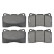 Kit de plaquettes de frein, frein à disque ADS74229 Blue Print