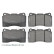 Kit de plaquettes de frein, frein à disque ADS74229 Blue Print, Vignette 2