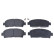 Kit de plaquettes de frein, frein à disque ADT342149 Blue Print