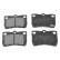 Kit de plaquettes de frein, frein à disque ADT342178 Blue Print