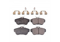 Kit de plaquettes de frein, frein à disque ADT342208 Blue Print