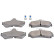 Kit de plaquettes de frein, frein à disque ADT342226 Blue Print