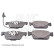 Kit de plaquettes de frein, frein à disque ADV184223 Blue Print, Vignette 3