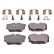 Kit de plaquettes de frein, frein à disque ADV184237 Blue Print