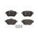Kit de plaquettes de frein, frein à disque ATE Ceramic 13.0470-2616.2