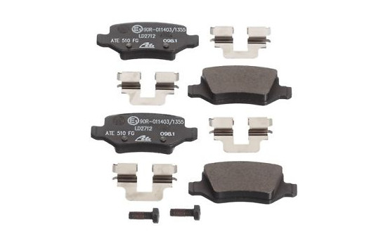 Kit de plaquettes de frein, frein à disque ATE Ceramic 13.0470-2712.2