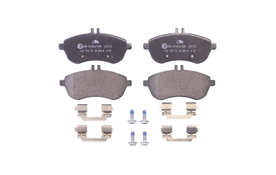 Kit de plaquettes de frein, frein à disque ATE Ceramic 13.0470-2733.2