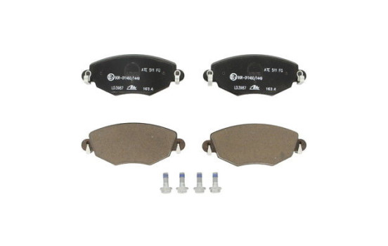 Kit de plaquettes de frein, frein à disque ATE Ceramic 13.0470-3987.2