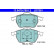 Kit de plaquettes de frein, frein à disque ATE Ceramic 13.0470-7081.2, Vignette 3