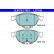 Kit de plaquettes de frein, frein à disque ATE Ceramic 13.0470-7158.2, Vignette 2