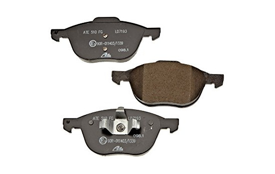 Kit de plaquettes de frein, frein à disque ATE Ceramic 13.0470-7193.2