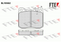 Kit de plaquettes de frein, frein à disque BL1059A2 FTE