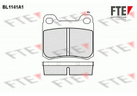 Kit de plaquettes de frein, frein à disque BL1141A1 FTE