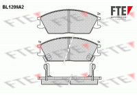 Kit de plaquettes de frein, frein à disque BL1209A2 FTE
