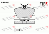 Kit de plaquettes de frein, frein à disque BL1219A4 FTE