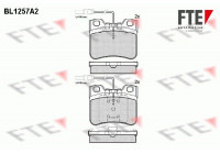 Kit de plaquettes de frein, frein à disque BL1257A2 FTE