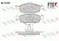 Kit de plaquettes de frein, frein à disque BL1315A1 FTE