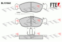 Kit de plaquettes de frein, frein à disque BL1318A2 FTE