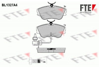 Kit de plaquettes de frein, frein à disque BL1327A4 FTE