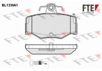 Kit de plaquettes de frein, frein à disque BL1339A1 FTE