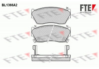 Kit de plaquettes de frein, frein à disque BL1366A2 FTE