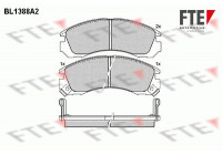 Kit de plaquettes de frein, frein à disque BL1388A2 FTE