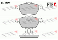 Kit de plaquettes de frein, frein à disque BL1392A1 FTE