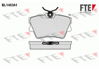 Kit de plaquettes de frein, frein à disque BL1403A1 FTE