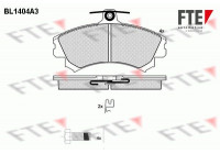 Kit de plaquettes de frein, frein à disque BL1404A3 FTE