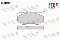 Kit de plaquettes de frein, frein à disque BL1411A2 FTE