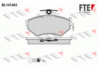 Kit de plaquettes de frein, frein à disque BL1474A3 FTE