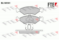 Kit de plaquettes de frein, frein à disque BL1481A1 FTE