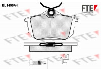 Kit de plaquettes de frein, frein à disque BL1490A4 FTE