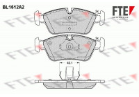 Kit de plaquettes de frein, frein à disque BL1612A2 FTE