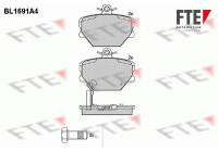 Kit de plaquettes de frein, frein à disque BL1691A4 FTE