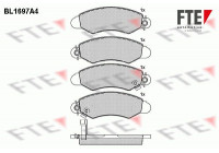 Kit de plaquettes de frein, frein à disque BL1697A4 FTE