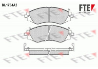 Kit de plaquettes de frein, frein à disque BL1704A2 FTE