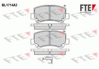 Kit de plaquettes de frein, frein à disque BL1714A2 FTE