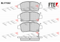 Kit de plaquettes de frein, frein à disque BL1715A2 FTE